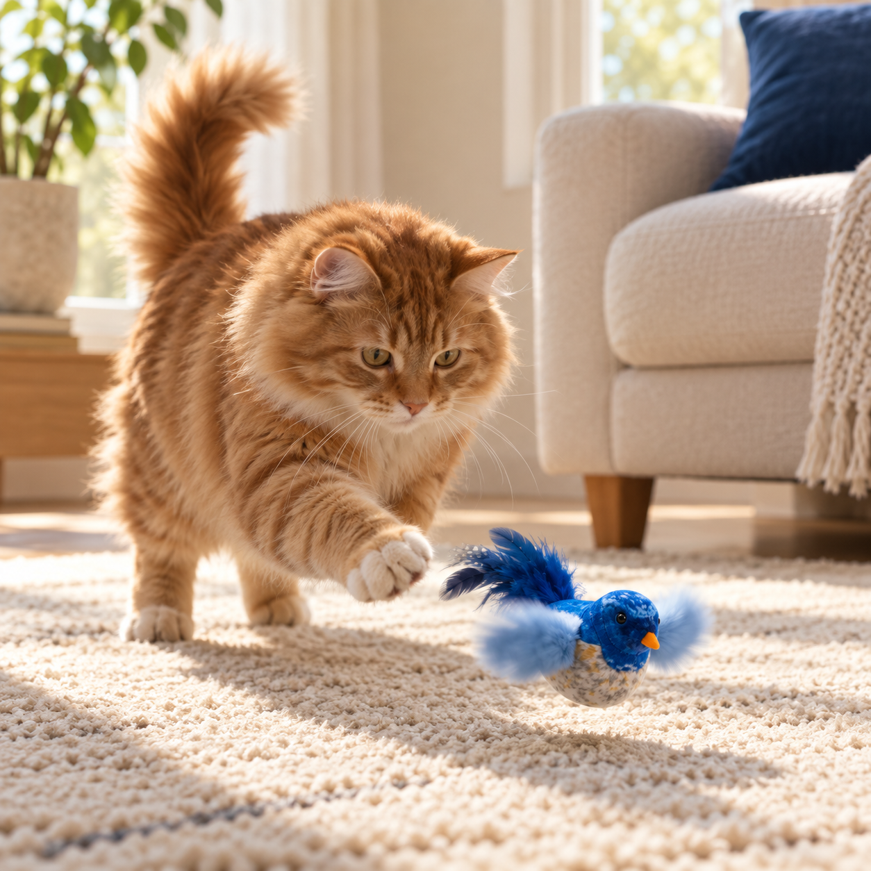 Cat playing with Wingmate